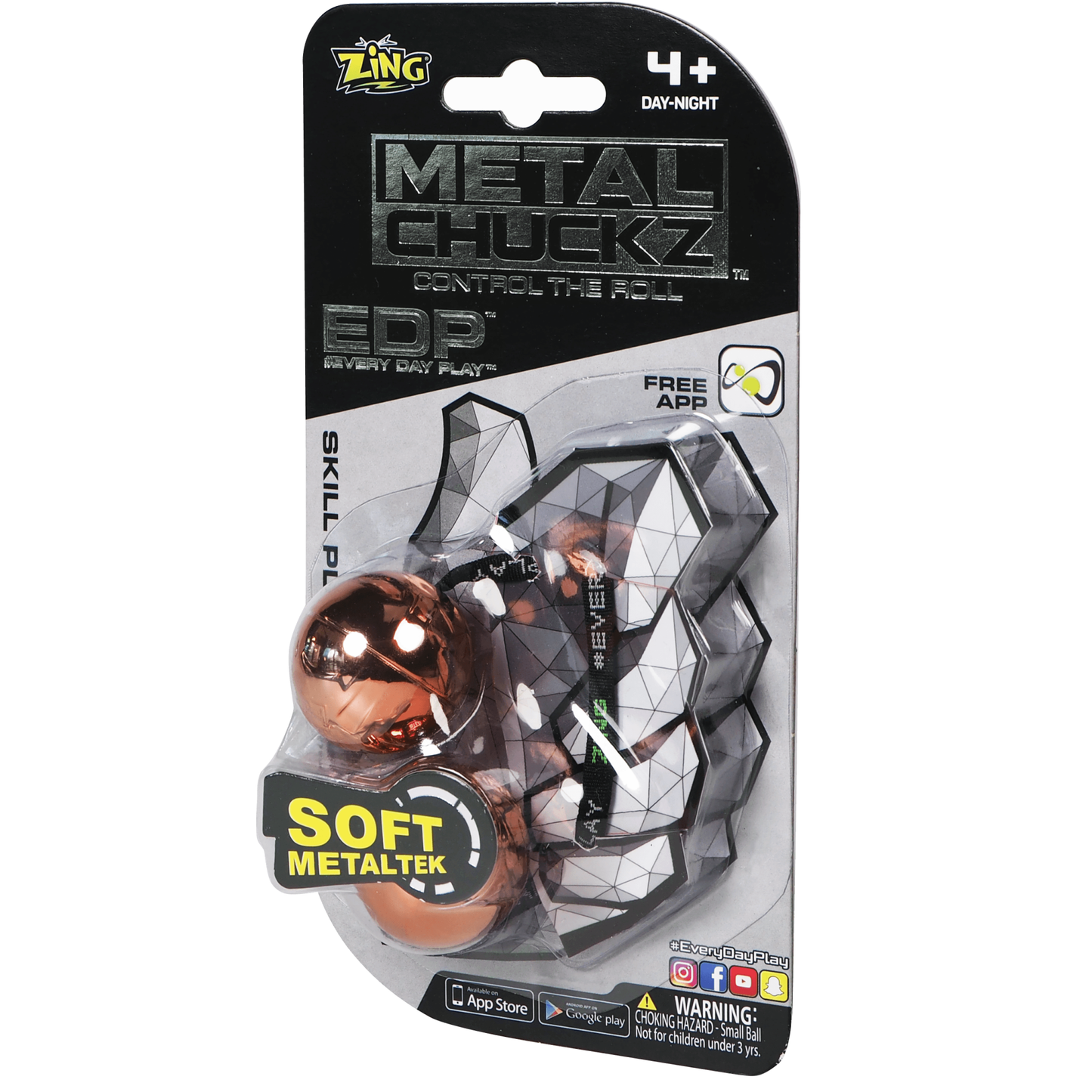 Zing Metal Chuckz with LED lights- Fidget Toy