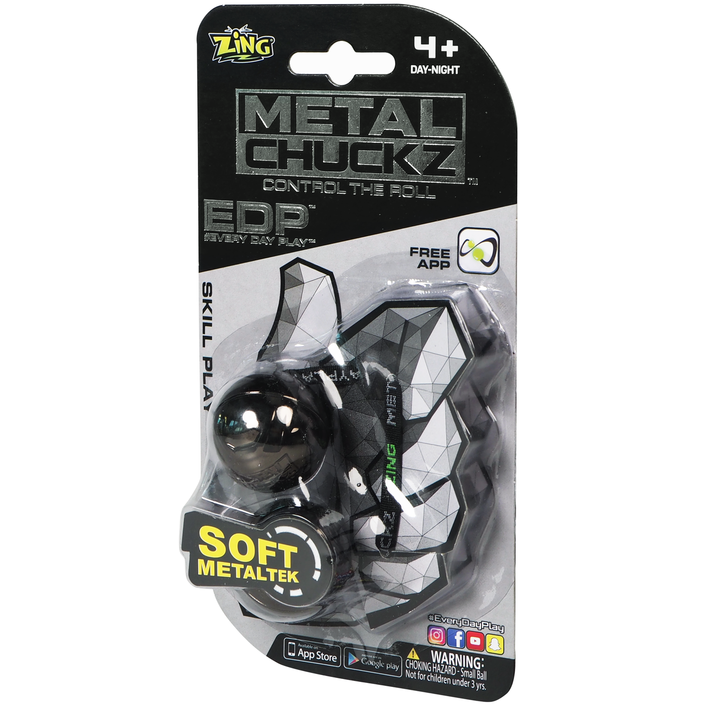 Zing Metal Chuckz with LED lights- Fidget Toy