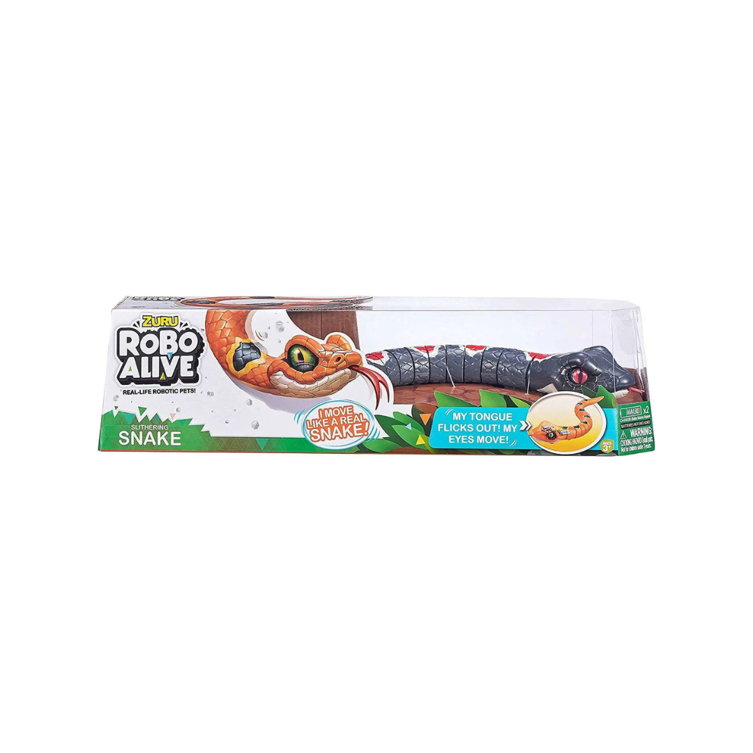 ZURU Robo Alive Battery-Powered Robotic Snake Toy - Black