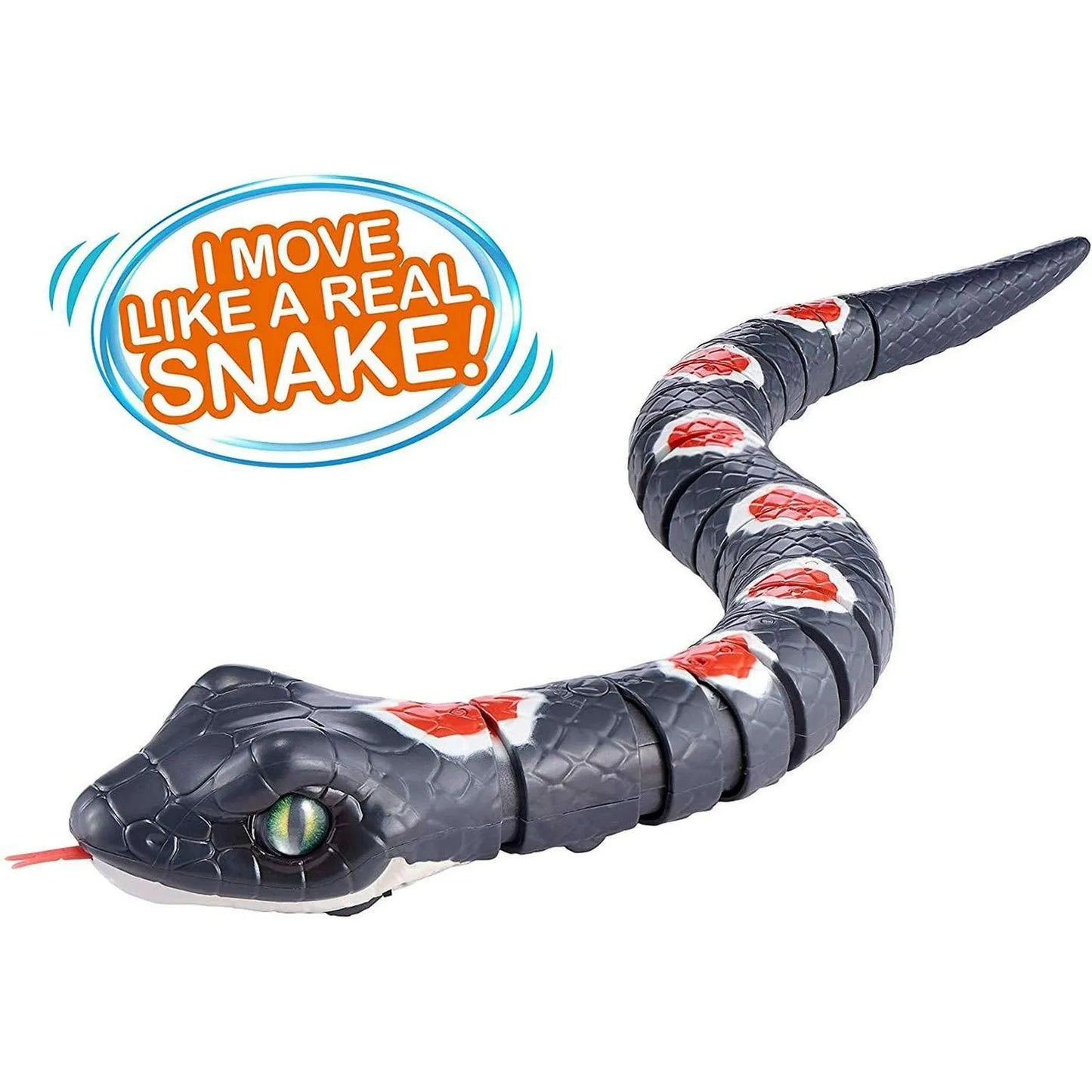 ZURU Robo Alive Battery-Powered Robotic Snake Toy - Black