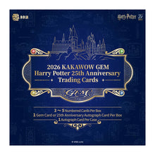 2026 KAKAWOW GEM Harry Potter 25th Anniversary Trading Cards