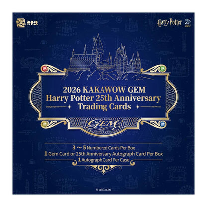 2026 KAKAWOW GEM Harry Potter 25th Anniversary Trading Cards