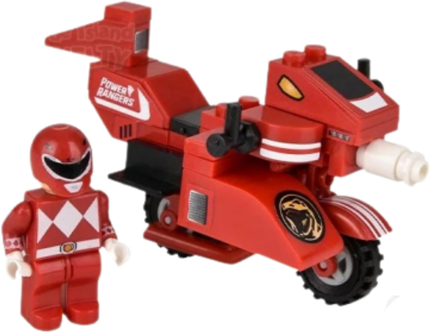 Hasbro Power Rangers Battle Bike Construction Set - Red Ranger