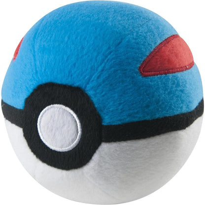 Pokemon Plush Ball 5" Quick Ball, Master Ball, Net Ball & Great Ball