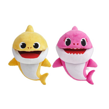 Baby Shark & Mummy Shark Singing Puppet Plush Toy With Tempo Control Bundle