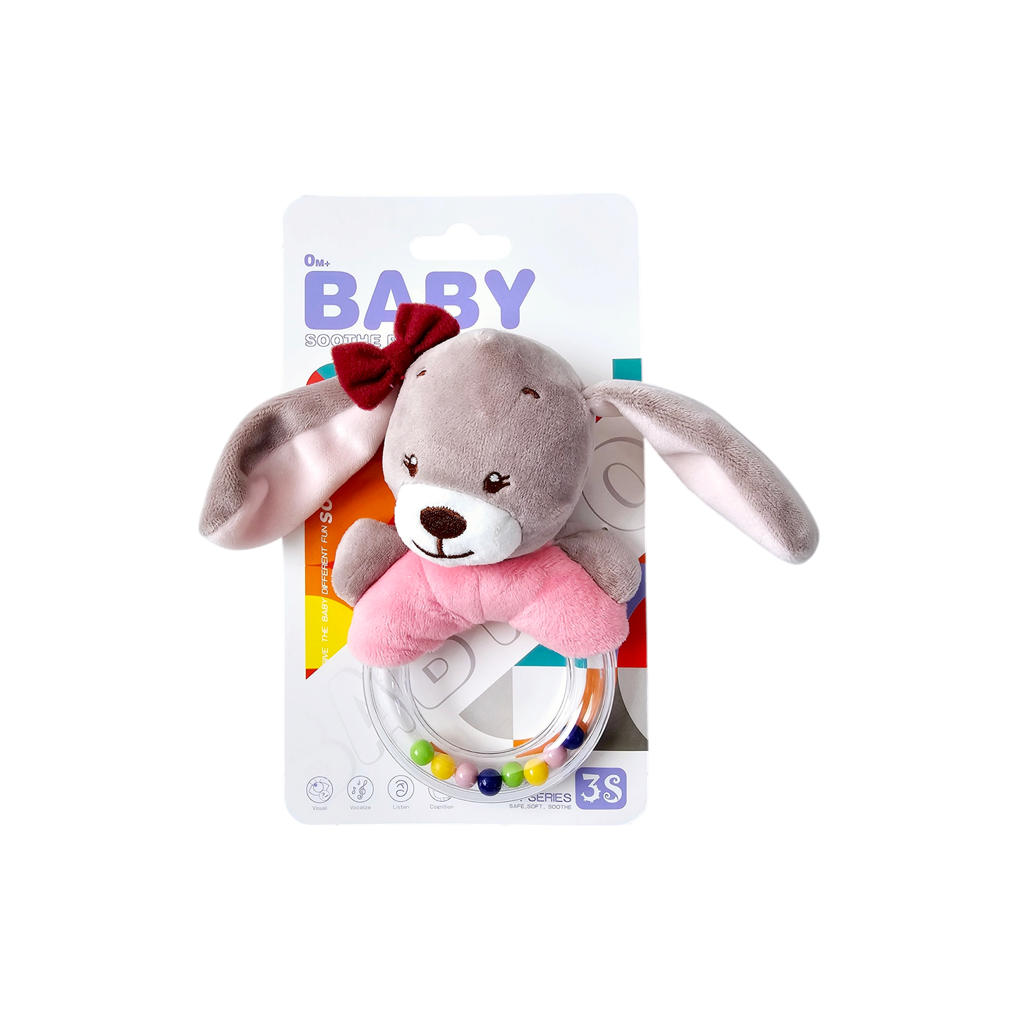 Baby Soft Rattle Animal Sensory Toy