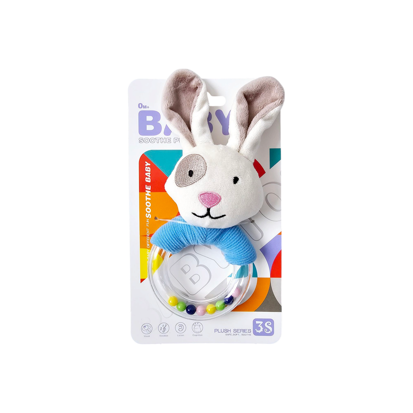 Baby Soft Rattle Animal Sensory Toy