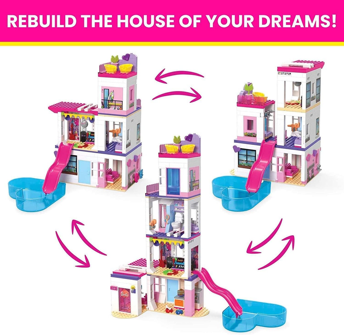 Barbie Mega Colour Reveal Dreamhouse Building Set