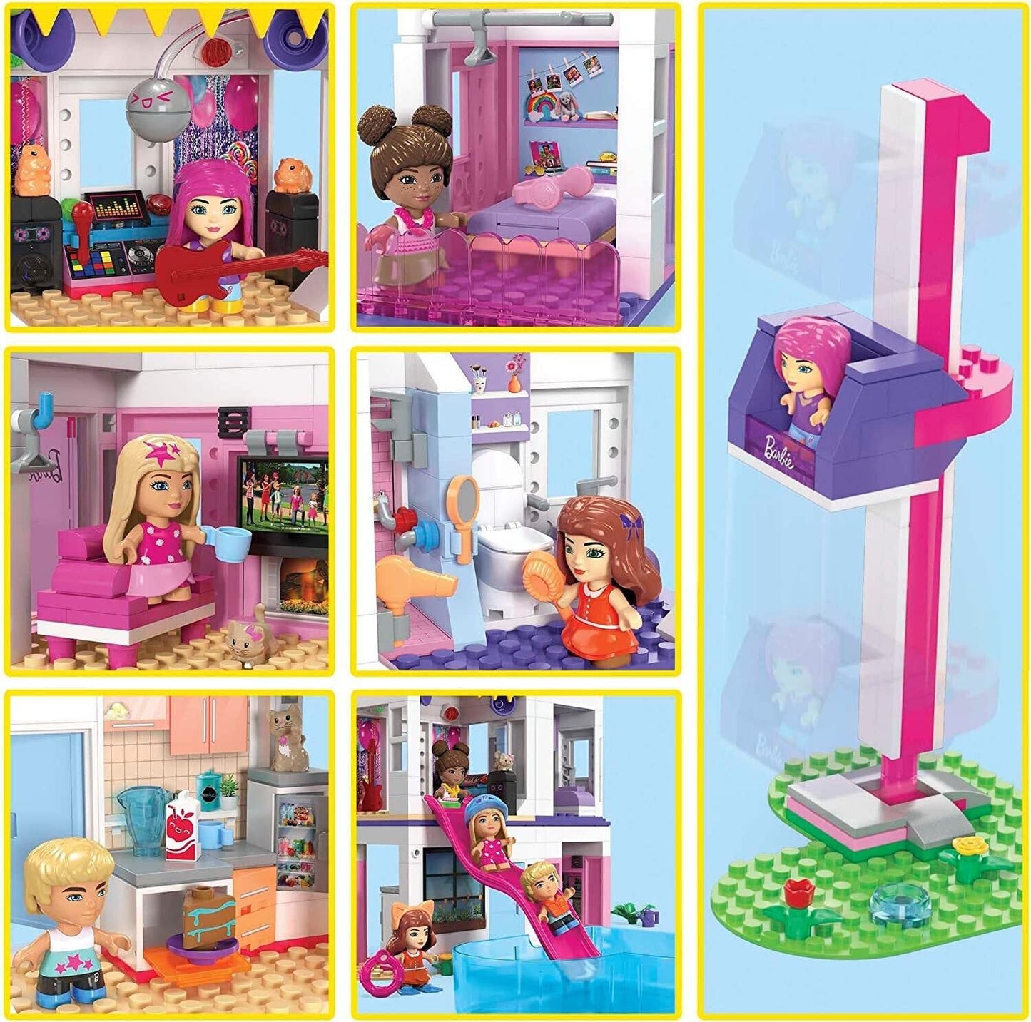 Barbie Mega Colour Reveal Dreamhouse Building Set