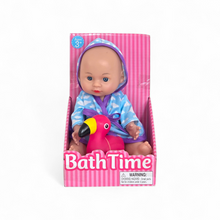 Bath Time Baby Doll Playset with Flamingo Bath Toy
