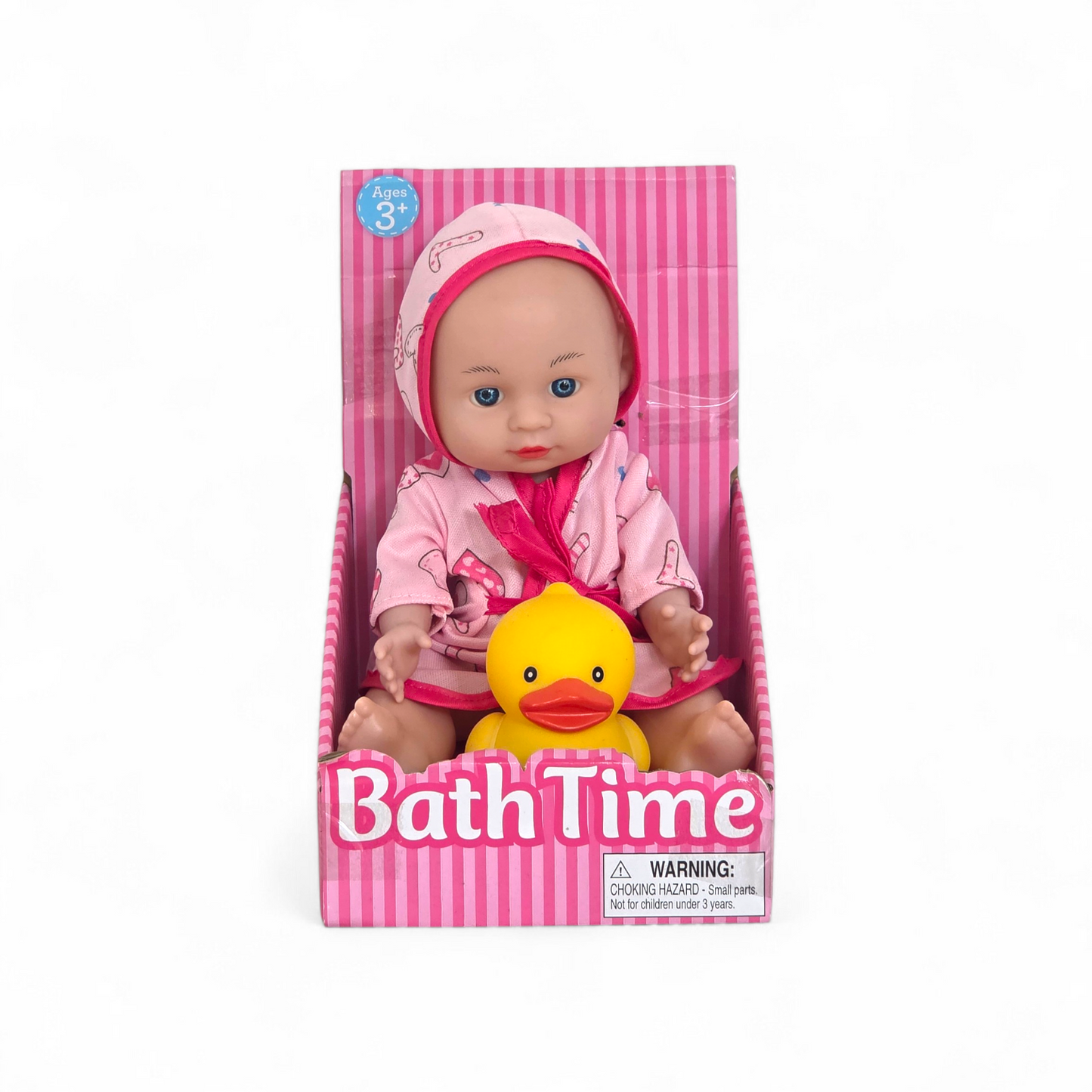 Bath Time Baby Doll Playset with Rubber Duck