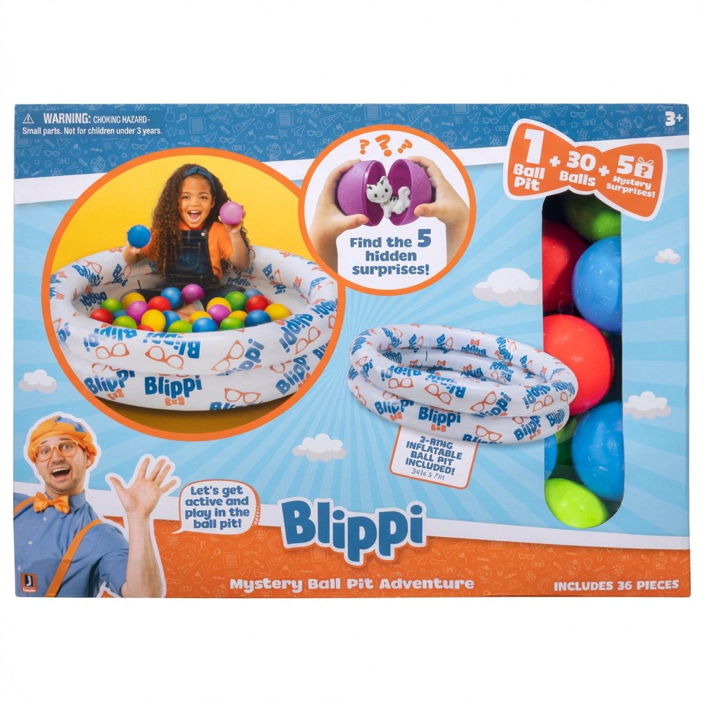 Blippi Mystery Ball Pit Adventure Playset – Surprise Toy & Interactive Play