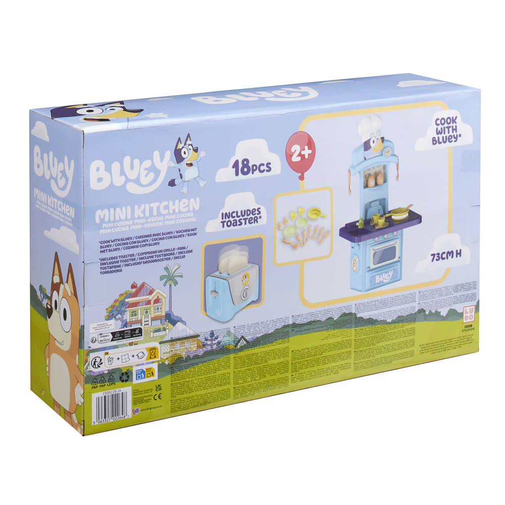 Bluey Mini Kitchen with Toaster Playset
