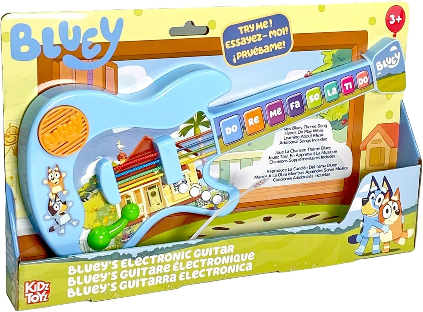 Bluey Music Time Guitar – Kids Musical Toy Guitar with Sounds