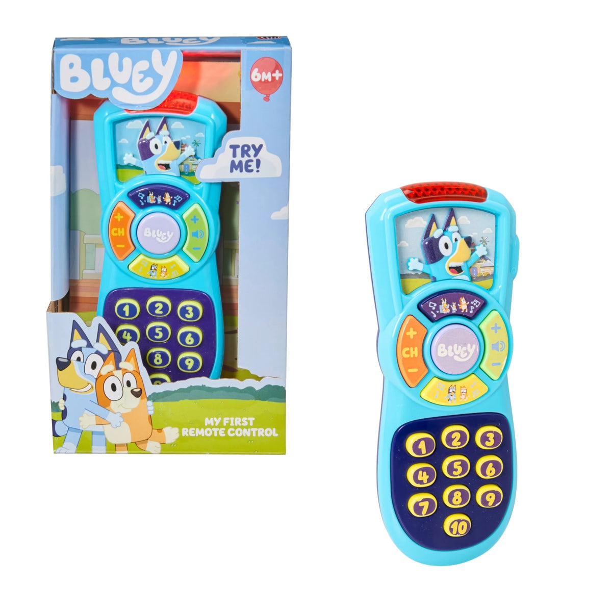 Control Blue Toy Bluey My First Interactive Remote Control Toy - Toyland Treasures