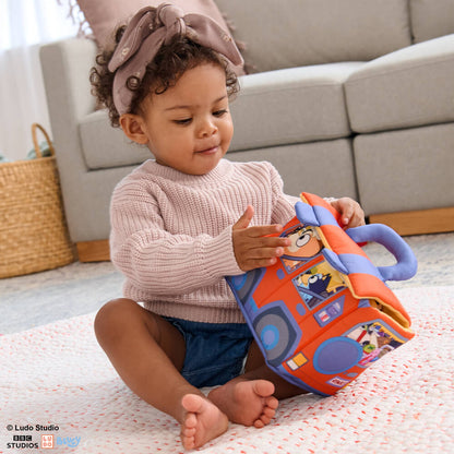 Bluey Sensory Soft Plush Playset – Interactive Baby Toy for Toddlers