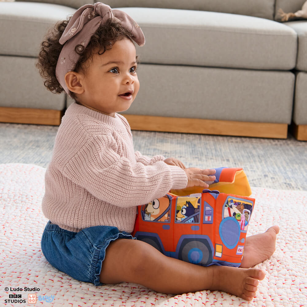 Bluey Sensory Soft Plush Playset – Interactive Baby Toy for Toddlers
