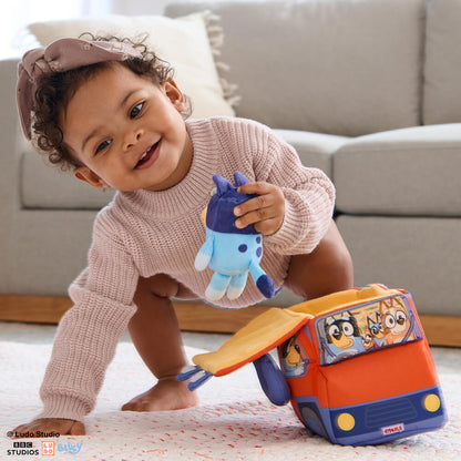 Bluey Sensory Soft Plush Playset – Interactive Baby Toy for Toddlers