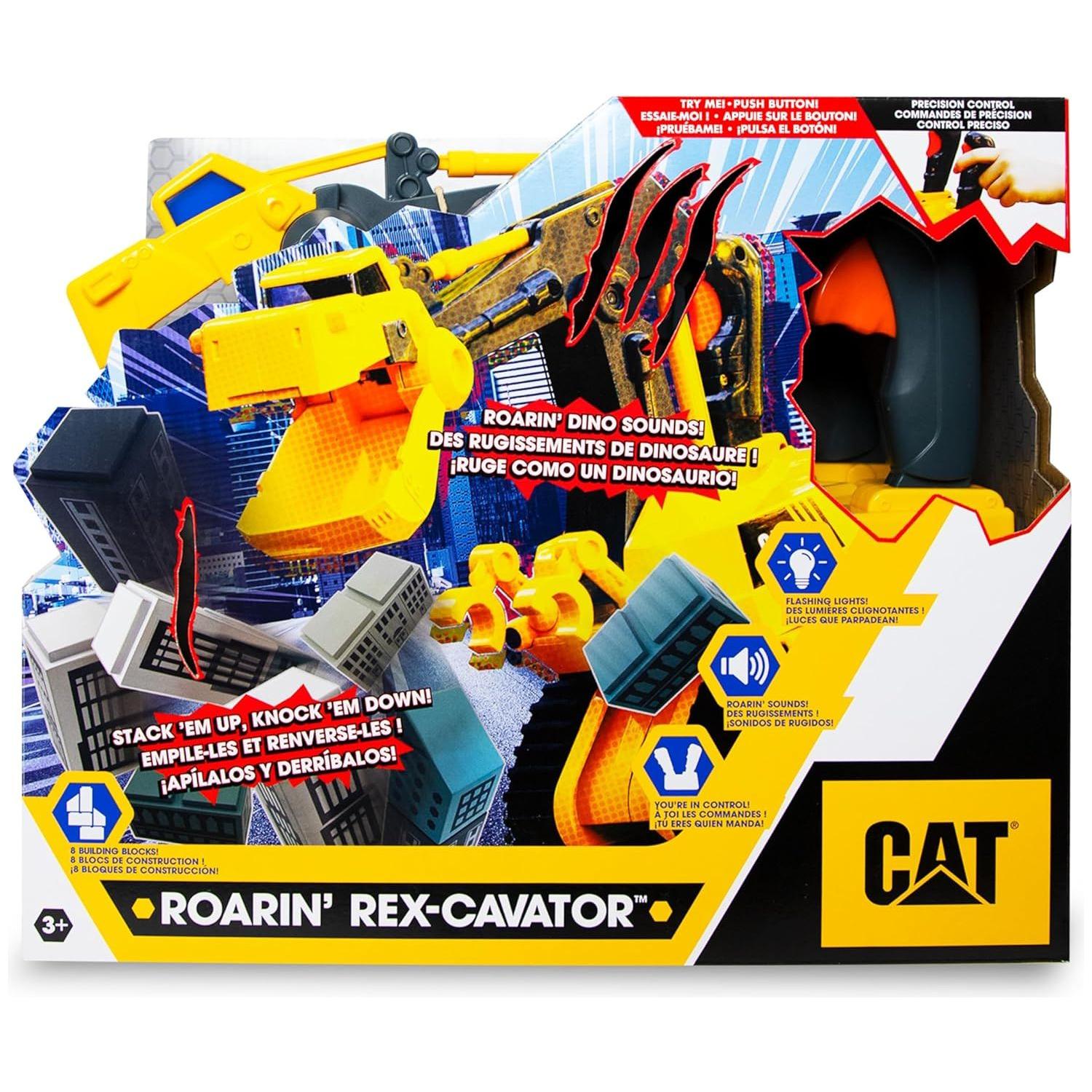 CAT Roarin' Rex-Cavator with Lights and Sounds Toyland Treasures