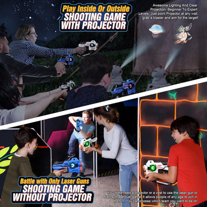 CS Tag Laser Tag Gun Play Set with LED Projection