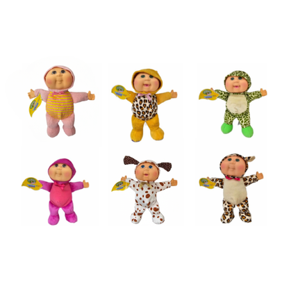 Cabbage Patch Dolls Rainforest Friends complete plush bundle in animal costumes