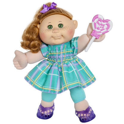 Cabbage Patch Kids 14" Doll - Green/Purple Dress - Toyland Treasures Cabbage Patch Kids 14" Doll - Green/Purple Dress - Toyland Treasures