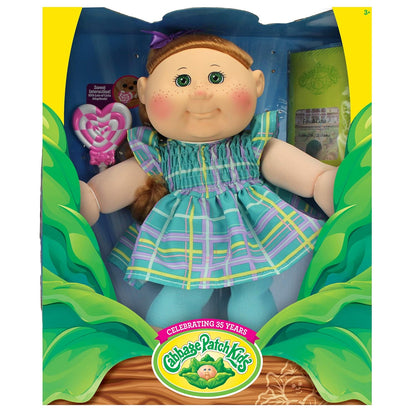 Cabbage Patch Kids 14" Doll - Green/Purple Dress