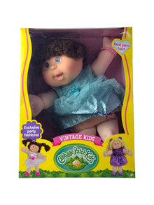 Cabbage Patch Kids 18" Vintage Doll – Blue Dress with Curley Hair