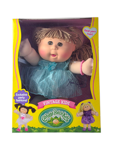 Cabbage Patch Kids 18" Vintage Doll – Blue Dress with Dreads Ponytail