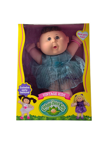 Cabbage Patch Kids 18" Vintage Doll – Blue Dress with Short Curly Hair