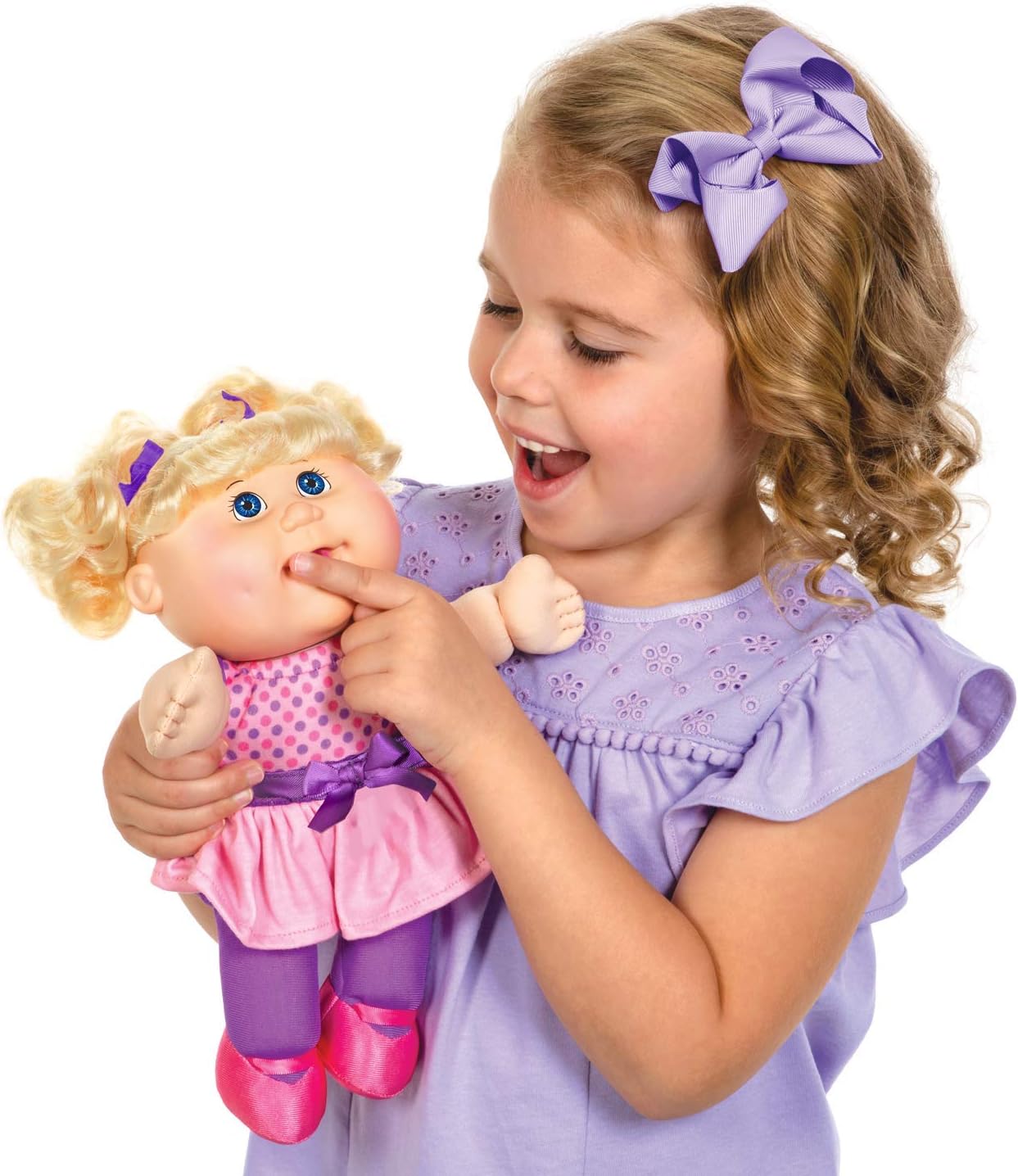 Cabbage Patch Kids Babble 'N Sing Doll 11" Doll - Pink Dress