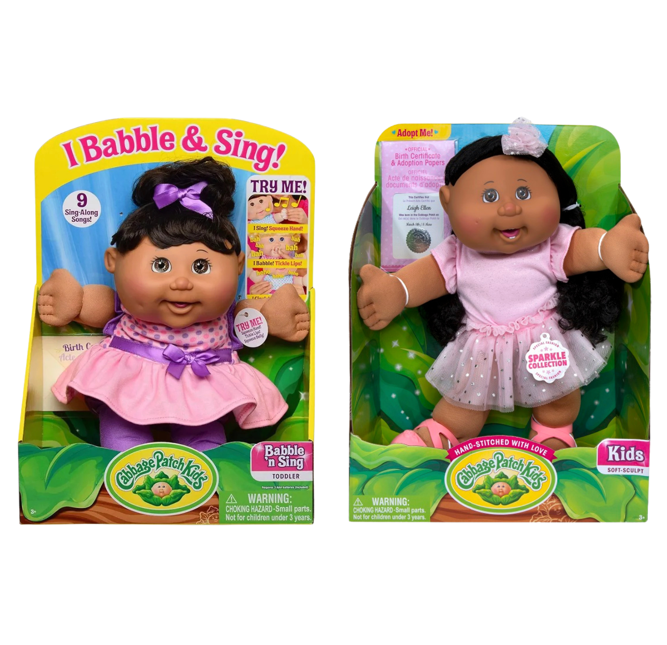 Cabbage Patch Kids Doll Bundle – Babble 'N Sing & 14" Sparkle Collection | Ages 3+
