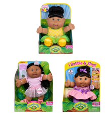 Cabbage Patch Kids Doll Bundle | Babble 'N Sing, Pineapple & Sparkle 14"