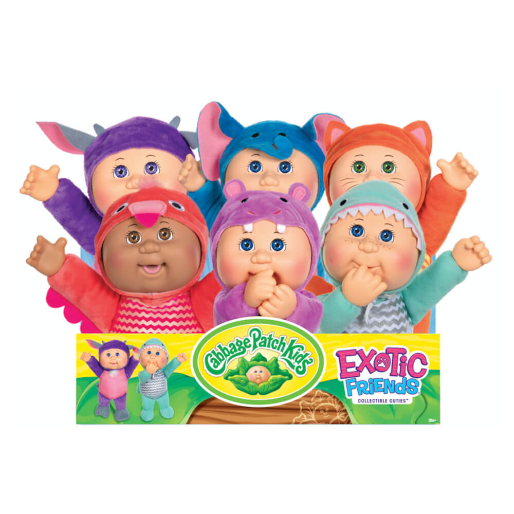 Cabbage Patch Kids Exotic Friends bundle pack of six 9-inch collectible dolls
