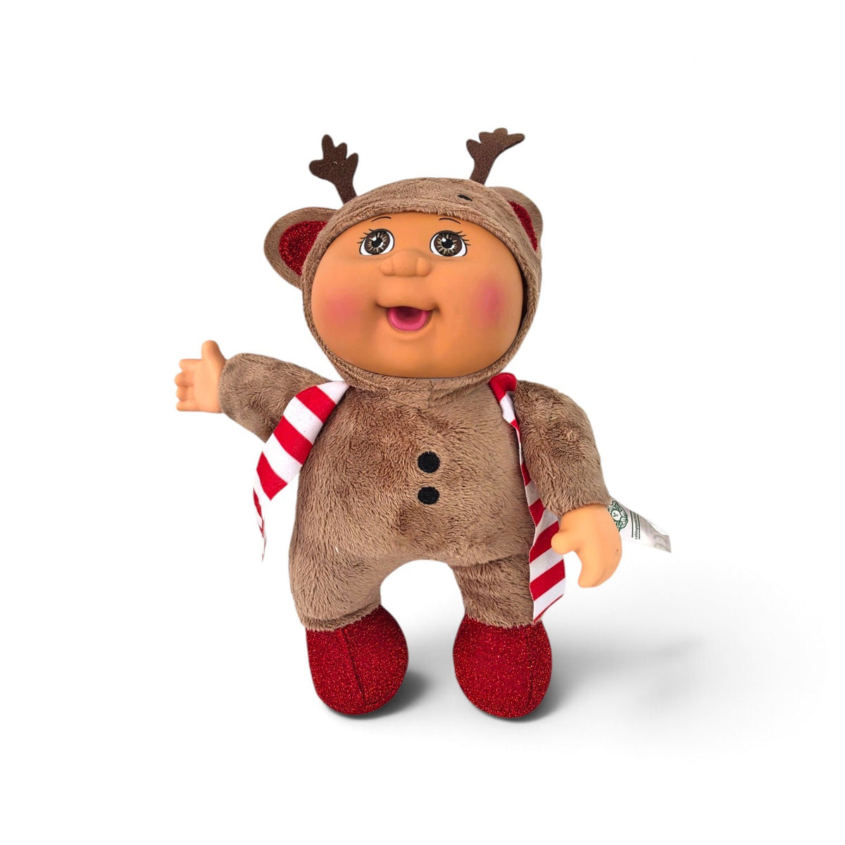 Cabbage Patch Kids Reindeer 9" Doll | Christmas Cutie Candy Cane Scarf