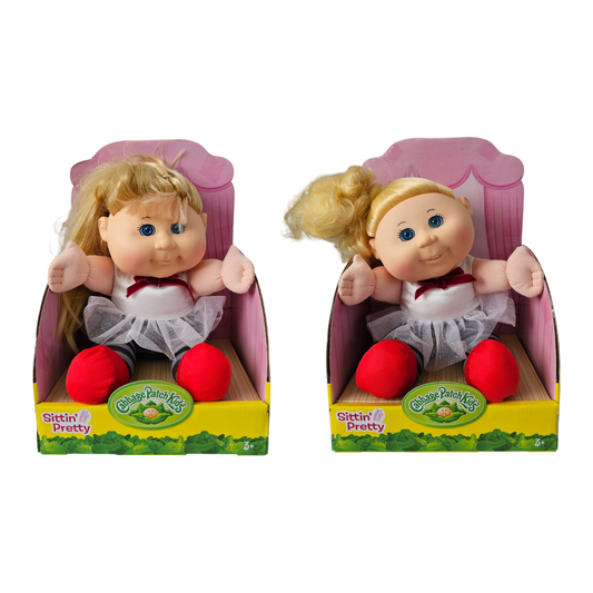 Cabbage Patch Kids Sittin' Pretty Dolls - White Dress
