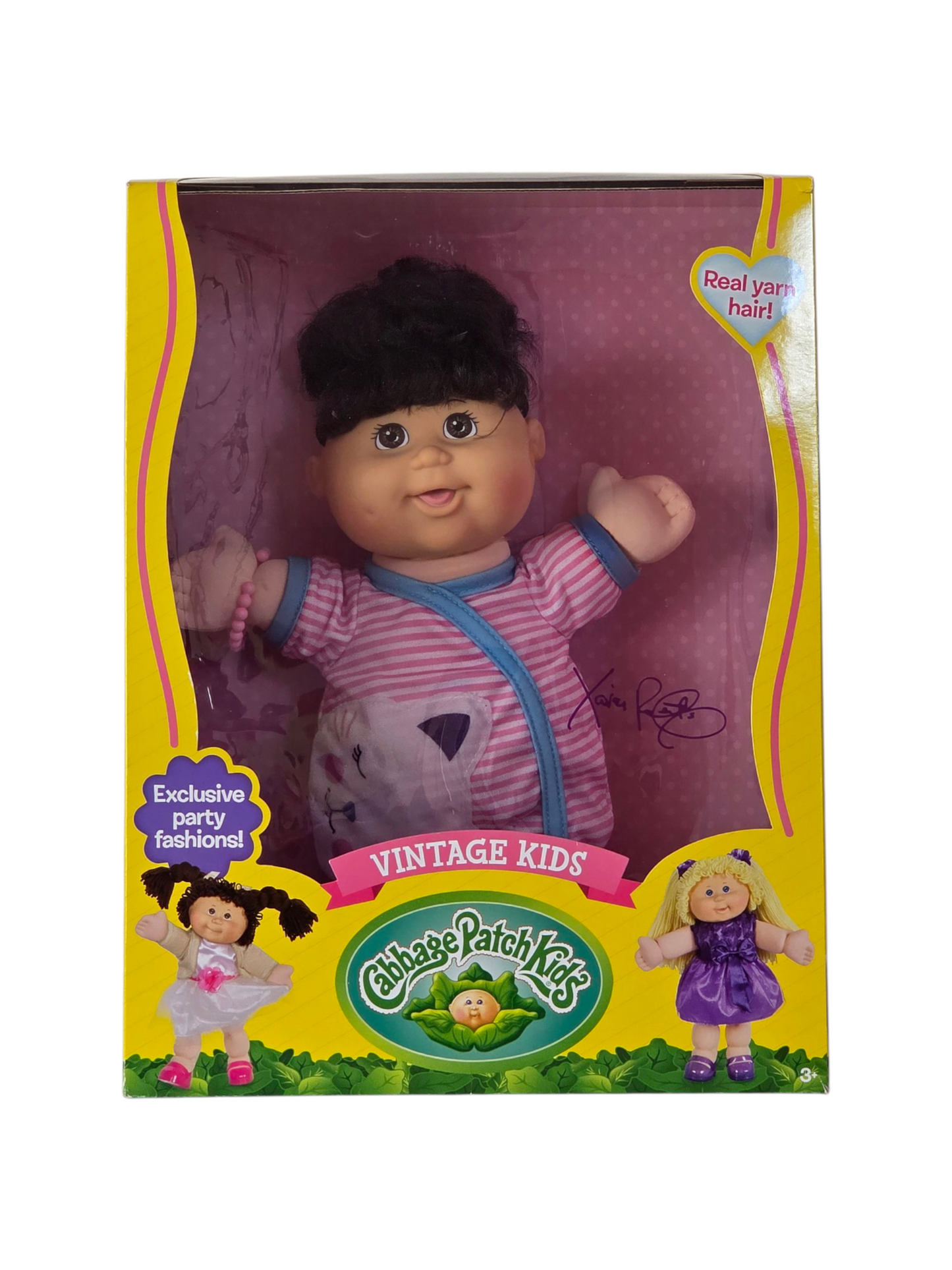 Cabbage Patch Kids Vintage Kids 12"- Pink Stripe Dress