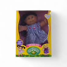 Cabbage Patch Kids Vintage Kids 14" Black Hair Doll – Blue Check Dress