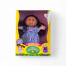 Cabbage Patch Kids Vintage Kids 14" Doll Blue Dress - Long Black Hair