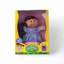 Cabbage Patch Kids Vintage Kids 14" Doll Blue Dress - Long Brown Hair