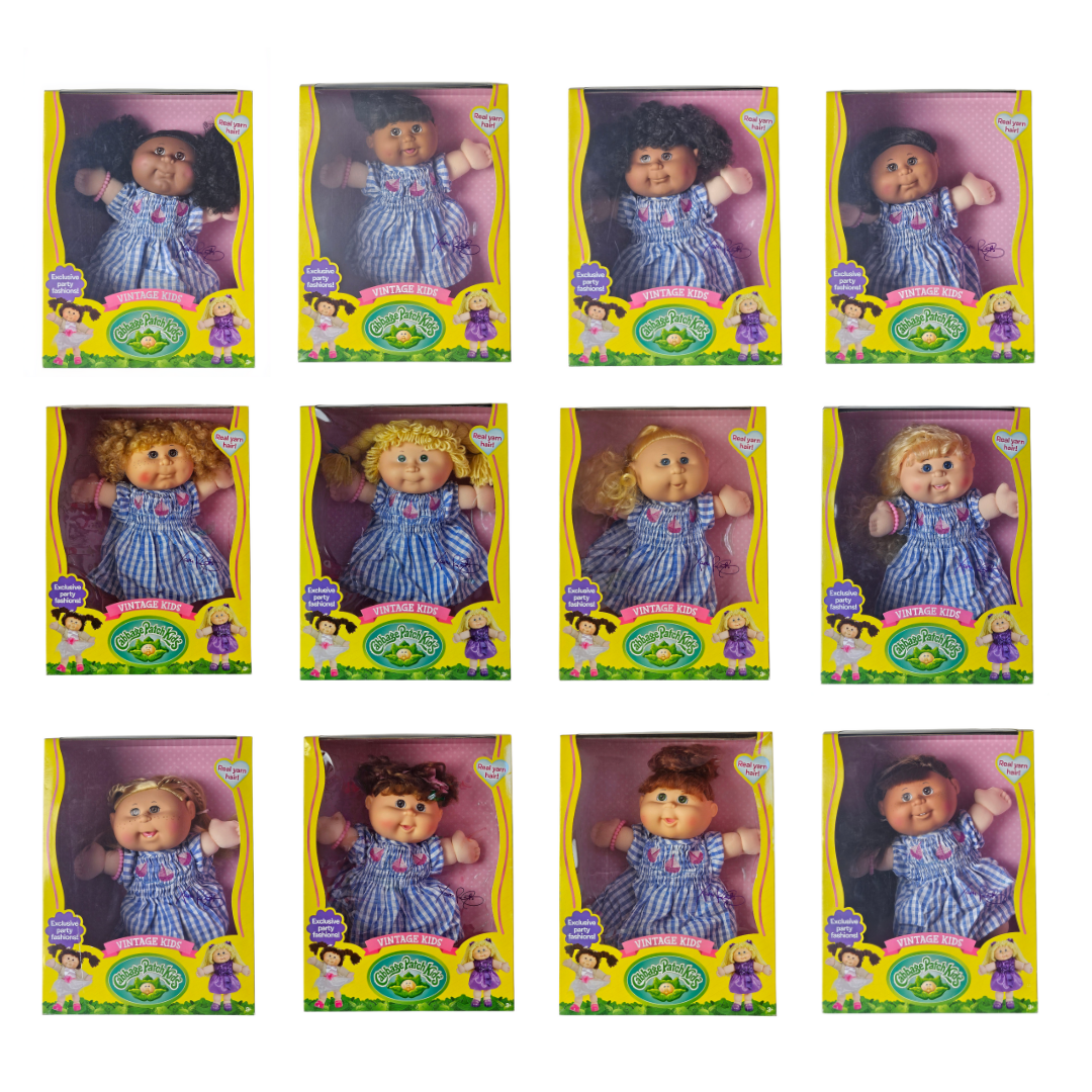 Cabbage Patch Kids Vintage Kids 16"- Classic Blue & White Stripe Dress