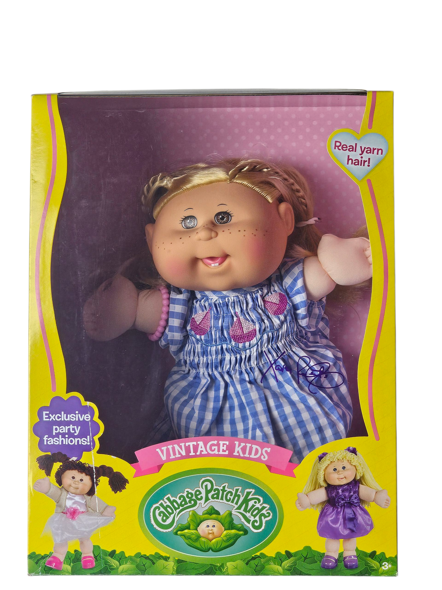 Cabbage Patch Kids Vintage Kids 16"- Classic Blue & White Stripe Dress