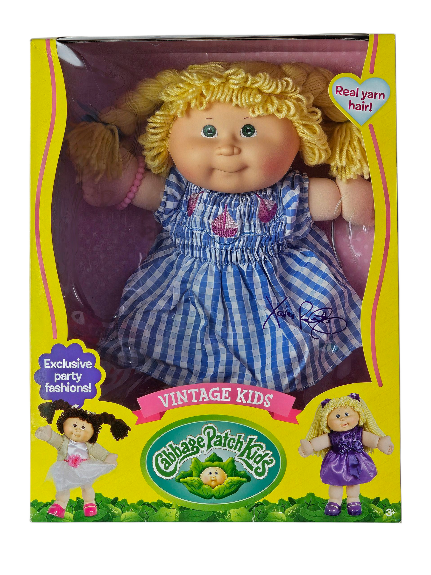 Cabbage Patch Kids Vintage Kids 16"- Classic Blue & White Stripe Dress
