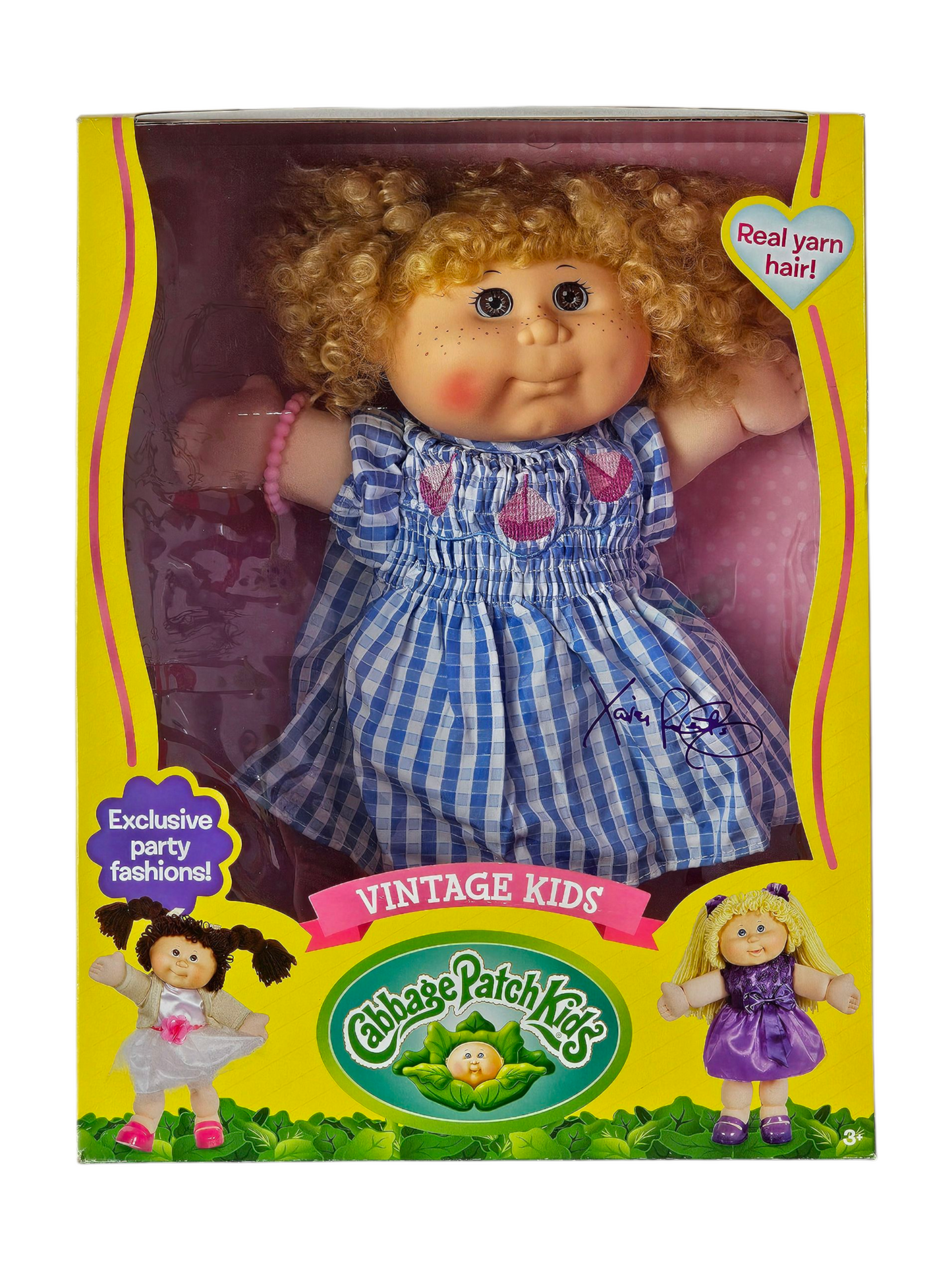 Cabbage Patch Kids Vintage Kids 16"- Classic Blue & White Stripe Dress