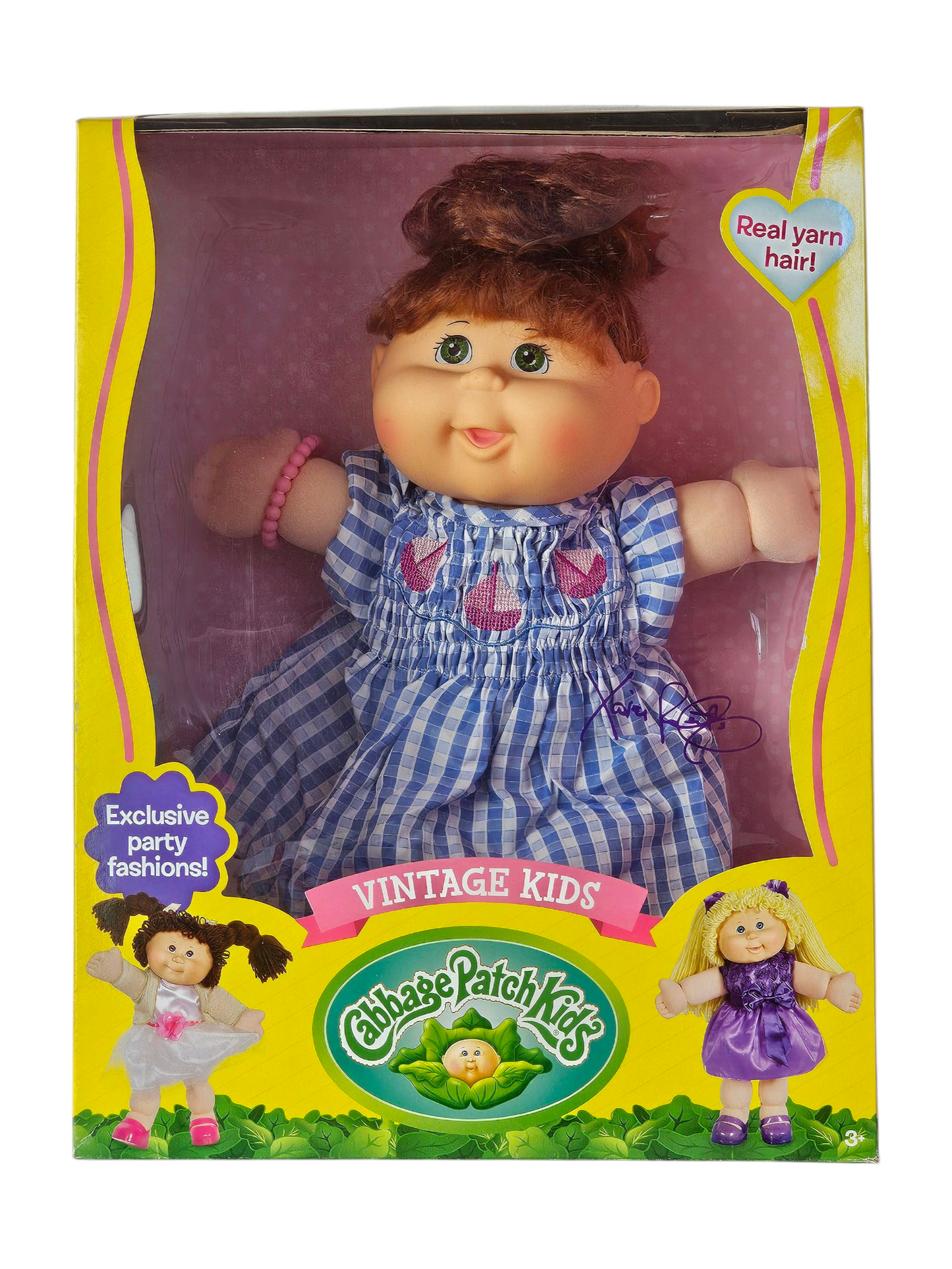 Cabbage Patch Kids Vintage Kids 16"- Classic Blue & White Stripe Dress