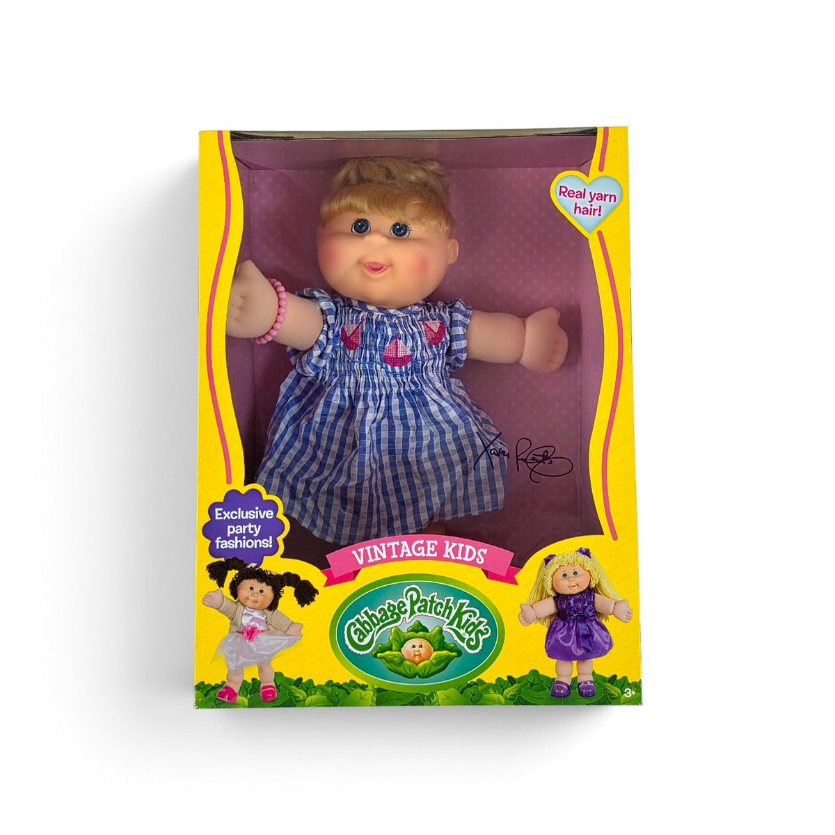 Cabbage Patch Kids Vintage Kids Doll | Blue Check Dress