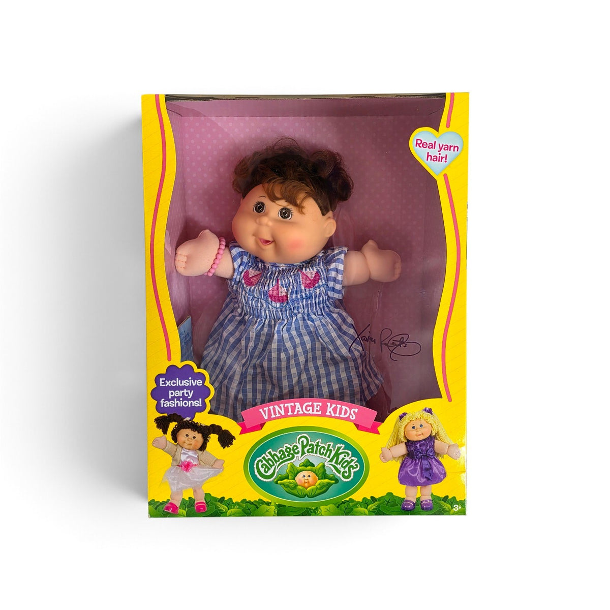 Cabbage Patch Kids Vintage Kids Doll | Blue Check Dress