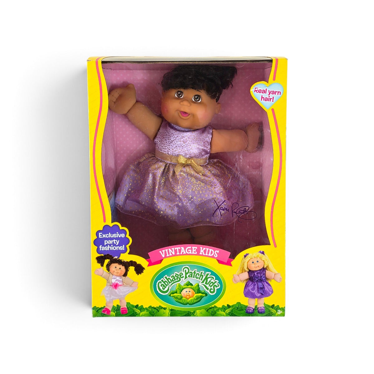 Cabbage Patch Kids Vintage Kids Doll | Purple Party Dress