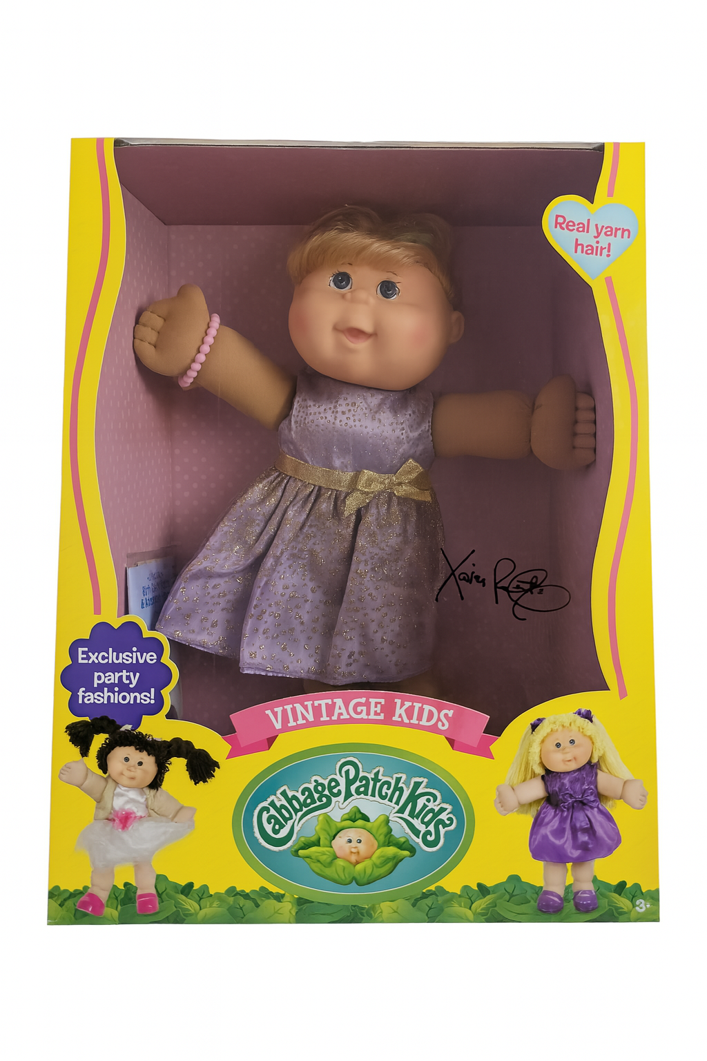 Cabbage Patch Kids Vintage Kids 16"- Purple Dress