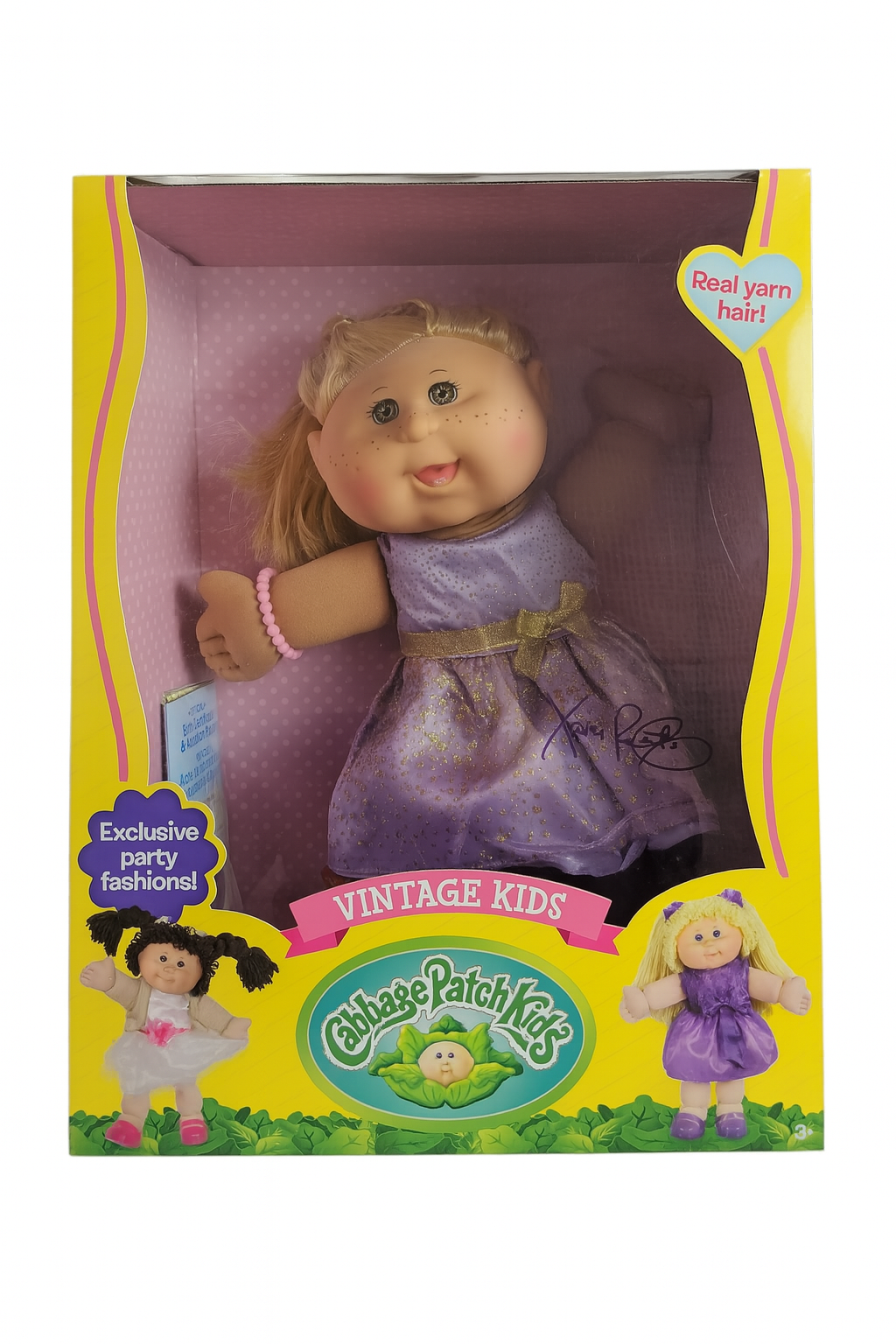 Cabbage Patch Kids Vintage Kids 16"- Purple Dress